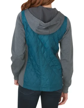 Chaqueta acolchada de forro polar técnico de alto rendimiento para mujer