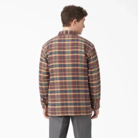 Chaqueta camisa de franela con forro acolchado