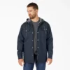 Chaqueta con capucha de lona repelente al agua Chaqueta con capucha de lona repelente al agua