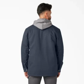 Chaqueta con capucha de lona repelente al agua