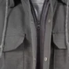 Chaqueta con capucha de lona repelente al agua Chaqueta con capucha de lona repelente al agua