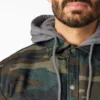 Chaqueta con capucha de lona repelente al agua Chaqueta con capucha de lona repelente al agua