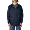 Chaqueta con capucha de nylon forrada de polar Chaqueta con capucha de nylon forrada de polar