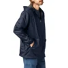 Chaqueta con capucha de nylon forrada de polar Chaqueta con capucha de nylon forrada de polar