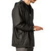 Chaqueta con capucha de nylon forrada de polar Chaqueta con capucha de nylon forrada de polar