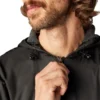 Chaqueta con capucha de nylon forrada de polar Chaqueta con capucha de nylon forrada de polar