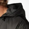 Chaqueta con capucha de nylon forrada de polar Chaqueta con capucha de nylon forrada de polar