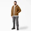 Chaqueta con capucha forrada de forro polar de pelo largo Chaqueta con capucha forrada de forro polar de pelo largo
