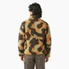 Chaqueta de camuflaje de felpa de pelo largo y corte holgado Chaqueta de camuflaje de felpa de pelo largo y corte holgado