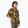 Chaqueta de camuflaje de felpa de pelo largo y corte holgado Chaqueta de camuflaje de felpa de pelo largo y corte holgado