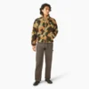 Chaqueta de camuflaje de felpa de pelo largo y corte holgado Chaqueta de camuflaje de felpa de pelo largo y corte holgado