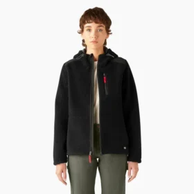 Chaqueta de forro polar de pelo largo para mujer