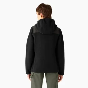Chaqueta de forro polar de pelo largo para mujer