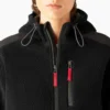 Chaqueta de forro polar de pelo largo para mujer Chaqueta de forro polar de pelo largo para mujer