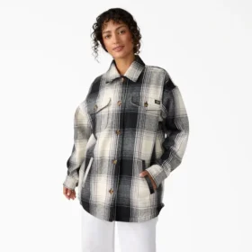 Chaqueta de franela para mujer