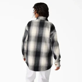 Chaqueta de franela para mujer