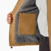 Chaqueta de lona de algodón con forro polar de pelo largo Chaqueta de lona de algodón con forro polar de pelo largo
