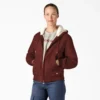 Chaqueta de lona de algodón para mujer con forro polar Chaqueta de lona de algodón para mujer con forro polar