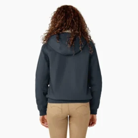Chaqueta de lona de algodón para mujer con forro polar