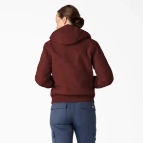 Chaqueta de lona de algodón para mujer con forro polar