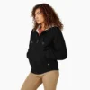 Chaqueta de lona de algodón para mujer con forro polar Chaqueta de lona de algodón para mujer con forro polar