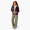 Chaqueta de lona de algodón para mujer con forro polar Chaqueta de lona de algodón para mujer con forro polar