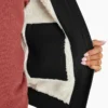 Chaqueta de lona de algodón para mujer con forro polar Chaqueta de lona de algodón para mujer con forro polar