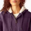 Chaqueta de lona de algodón para mujer con forro polar Chaqueta de lona de algodón para mujer con forro polar