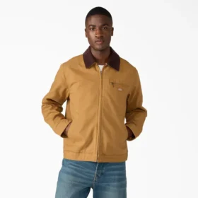 Chaqueta de lona de pato con forro de manta