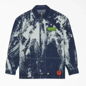 Chaqueta de mezclilla blanqueada Brain Dead