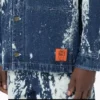 Chaqueta de mezclilla blanqueada Brain Dead Chaqueta de mezclilla blanqueada Brain Dead
