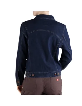 Chaqueta de mezclilla elástica para mujer