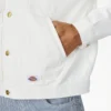 Chaqueta de mezclilla plisada con ribete Chaqueta de mezclilla plisada con ribete