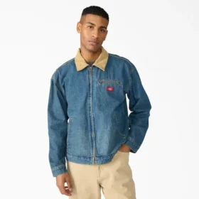 Chaqueta de pintor de mezclilla
