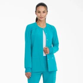 Chaqueta de trabajo con botones a presión Eds Essentials para mujer