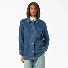 Chaqueta de trabajo de corte holgado para mujer