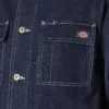 Chaqueta de trabajo de denim lavado