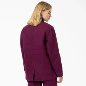 Chaqueta de trabajo de lona de algodón para mujer