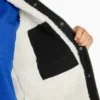 Chaqueta de trabajo de lona de algodón para mujer con forro polar de pelo largo