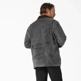 Chaqueta de trabajo de lona totalmente encerada