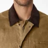 Chaqueta de trabajo de lona totalmente encerada