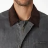 Chaqueta de trabajo de lona totalmente encerada