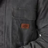 Chaqueta de trabajo de lona totalmente encerada