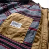 Chaqueta de trabajo de lona totalmente encerada