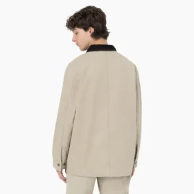 Chaqueta de trabajo sin forro de lona lavada a la piedra