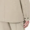 Chaqueta de trabajo sin forro de lona lavada a la piedra