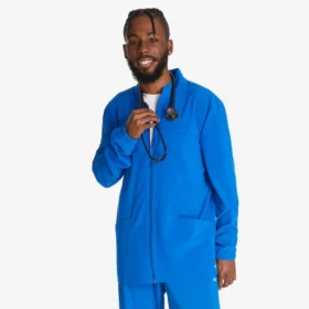 Chaqueta médica con cremallera frontal Eds Essentials para hombre