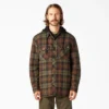Chaqueta tipo camisa con capucha de franela