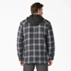 Chaqueta tipo camisa con capucha de franela