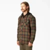 Chaqueta tipo camisa con capucha de franela